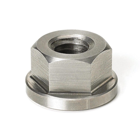 Flange Nut, M6, Stainless Steel, Plain, 12.7 Mm Hex Wd